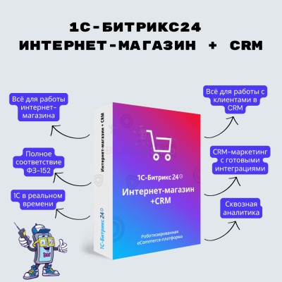 Программа для ЭВМ "1С-Битрикс24". Лицензия Интернет-магазин + CRM (12 мес.) - купить в Нижняе Кузьме